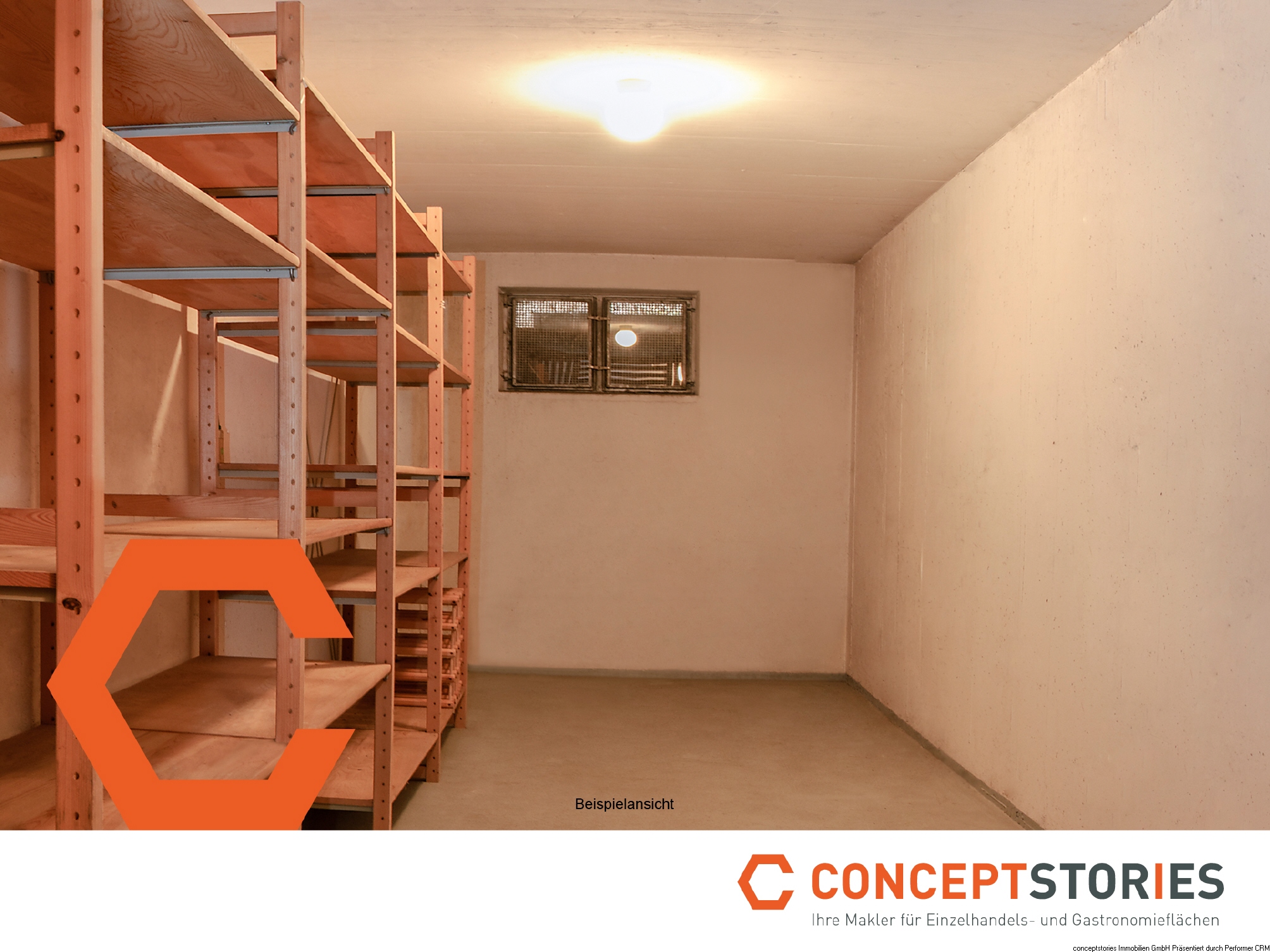 Beispielansicht Lagerraum